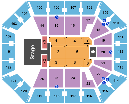 Mohegan Sun Arena - CT Map