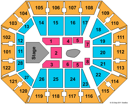 Mohegan Sun Arena Seating Chart