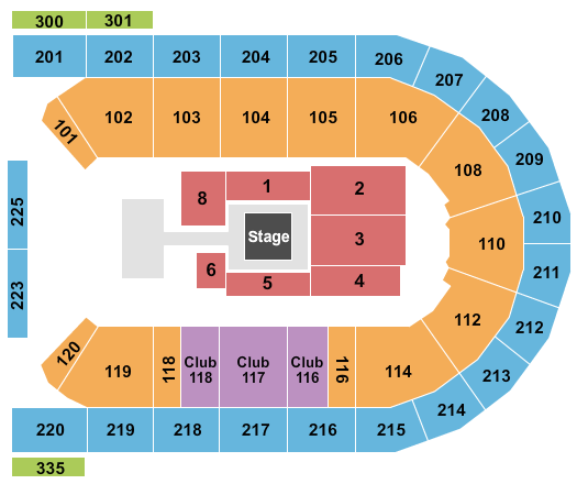 Mohegan Sun Arena at Casey Plaza Seating Chart: AEW