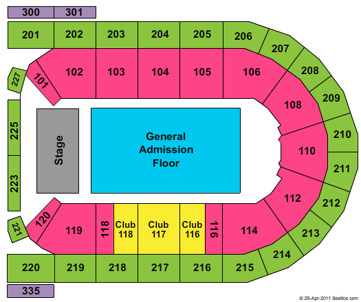 Mohegan Sun Arena at Casey Plaza Seating Chart