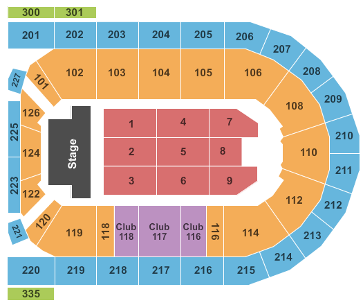 Sun Arena Time Square Seating Chart