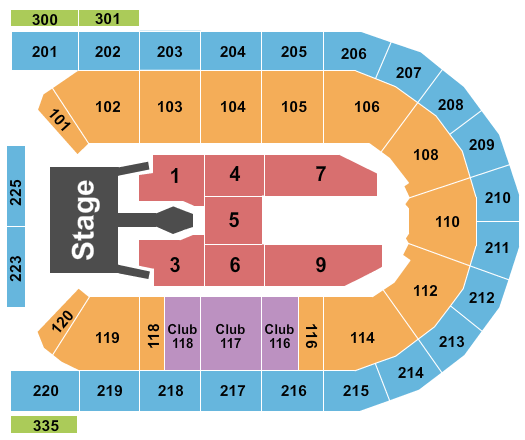 Mohegan Sun Arena at Casey Plaza Seating Chart: Tim McGraw 2023