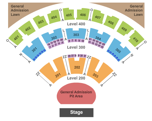 Molson Amphitheatre Toronto Seating Chart
