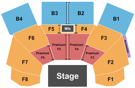 Molson Canadian Centre at Casino New Brunswick Seating Chart: Endstage w/ Premiums