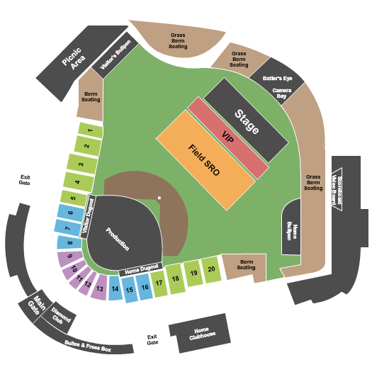Momentum Bank Ballpark Seating Chart: Concert