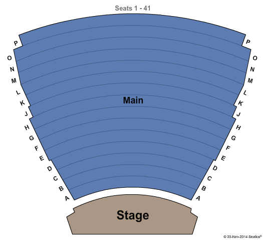 Montana Theatre at University Of Montana Seating Chart