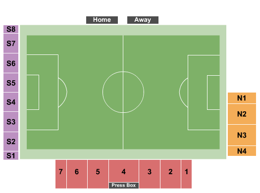 Montclair State University Seating Chart: Soccer