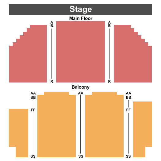 Montgomery Davis Theatre Seating Chart: Endstage