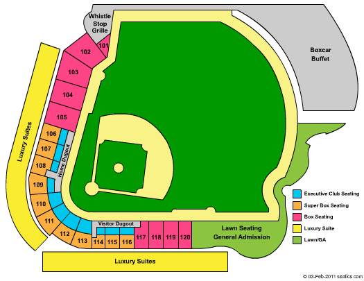 Montgomery Biscuits Stadium Seating Chart