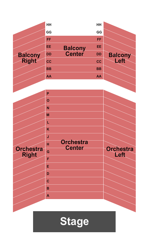 Montgomery Theatre - San Jose Seating Chart: Endstage 2