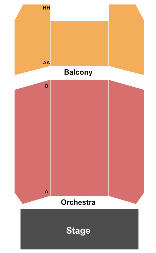 Montgomery Theatre - San Jose Seating Chart: End Stage