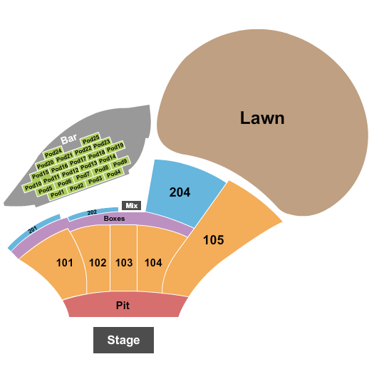 Moody Amphitheater Seating Chart