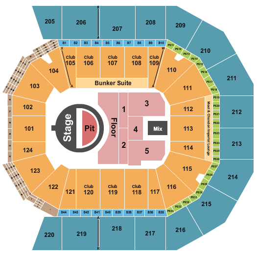 Moody Center ATX Seating Chart: 5 Seconds of Summer