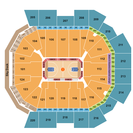 Moody Center ATX Seating Chart: Basketball - NBA 2