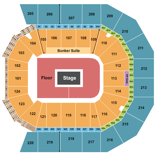 Moody Center ATX Seating Chart: Billie Eilish