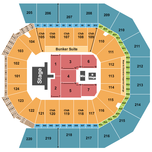 Moody Center ATX Seating Chart: Bryan Adams