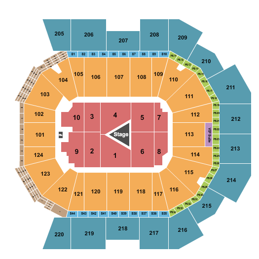 Moody Center ATX Seating Chart: Center Stage 2