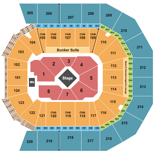 Moody Center ATX Seating Chart: Center Stage 2