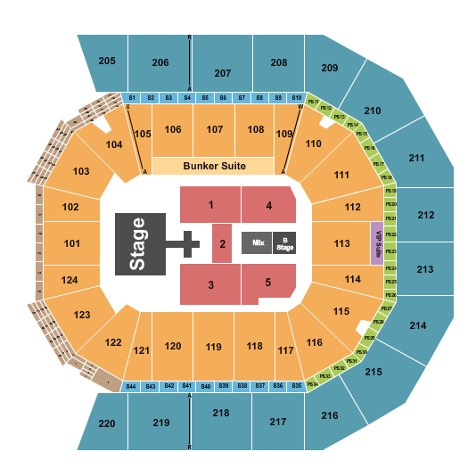 Moody Center ATX Seating Chart: Def Leppard