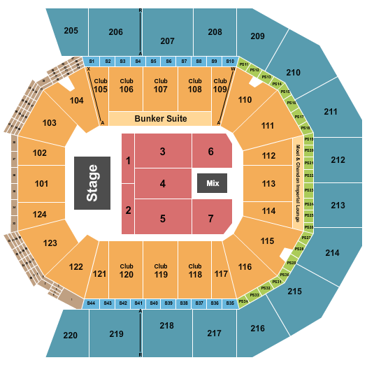 Moody Center ATX Seating Chart: Endstage 7
