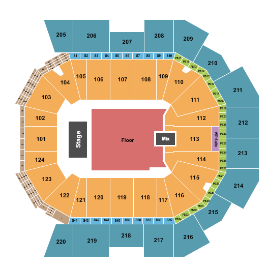 Moody Center ATX Seating Chart: Endstage GA Floor