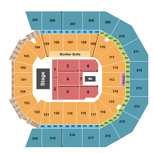 Moody Center ATX Seating Chart: Endstage RSV
