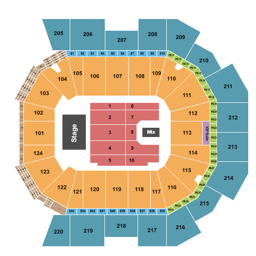 Moody Center ATX Seating Chart: Endstage