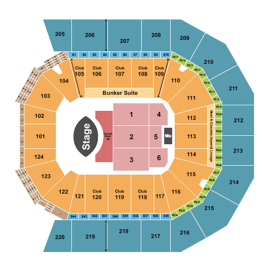 Moody Center ATX Seating Chart: Eric Church