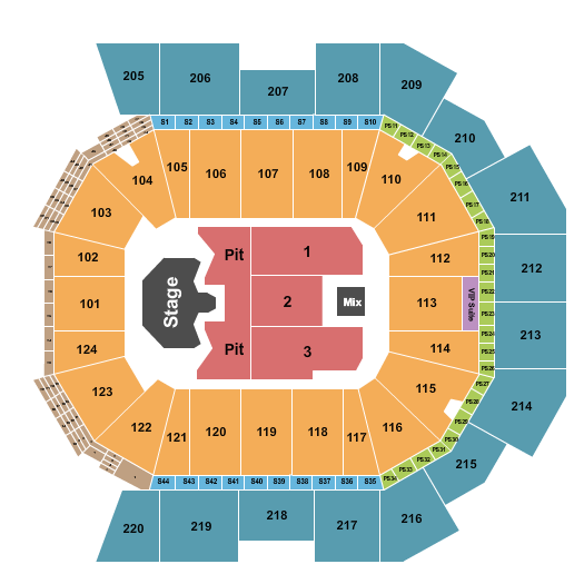 Moody Center ATX Seating Chart: Ghost