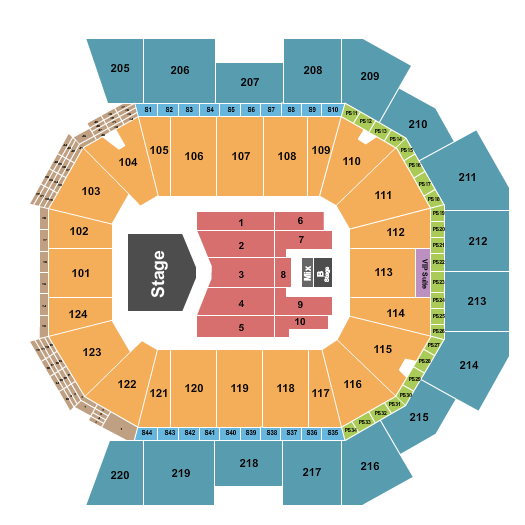 Moody Center ATX Seating Chart: Grupo Firme