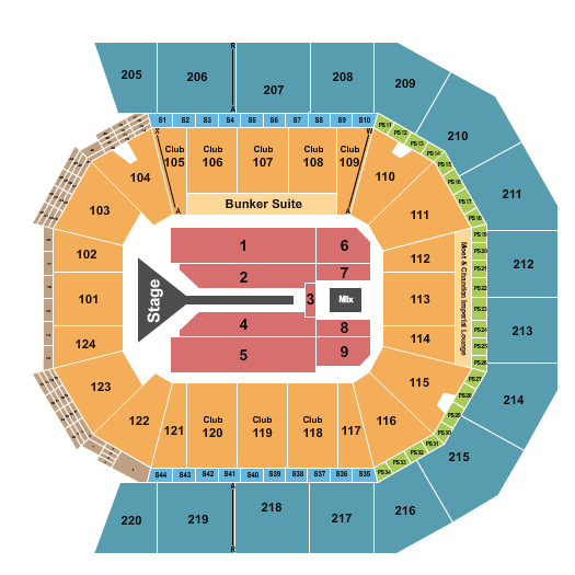Moody Center ATX Seating Chart: Maroon 5