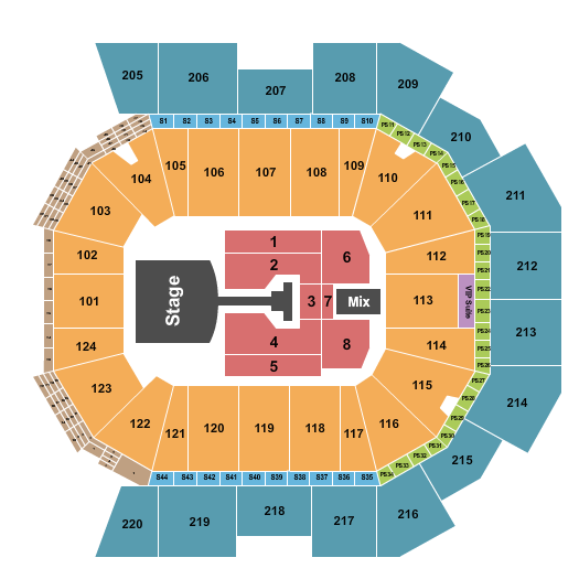 Moody Center ATX Seating Chart: Pink