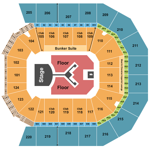 Moody Center ATX Seating Chart: Shinedown