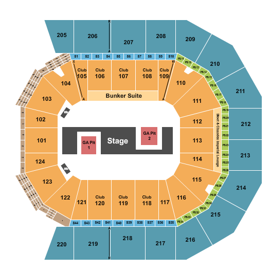Moody Center ATX Seating Chart: TWICE