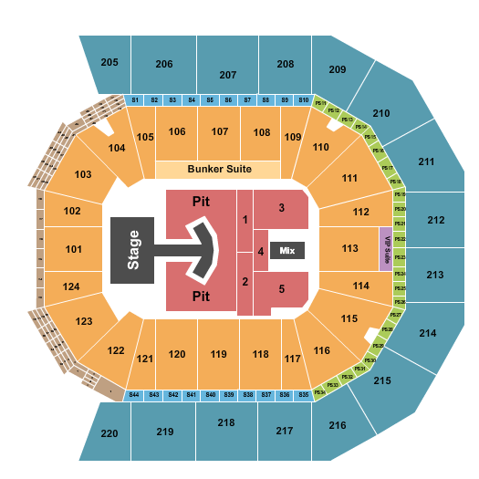 Moody Center ATX Seating Chart: The Lumineers