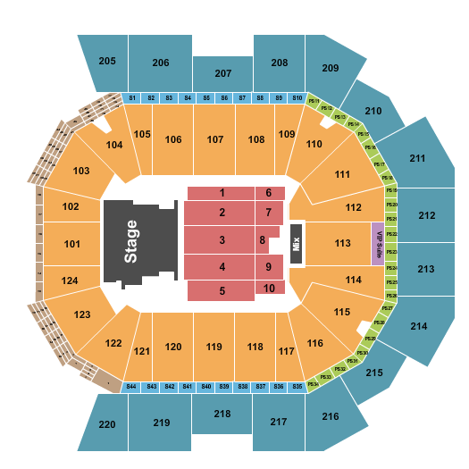 Moody Center ATX Seating Chart: iHeartRadio Country Festival