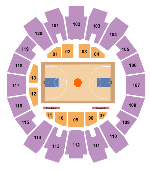 Moody Coliseum - Abilene Christian University Seating Chart: Basketball