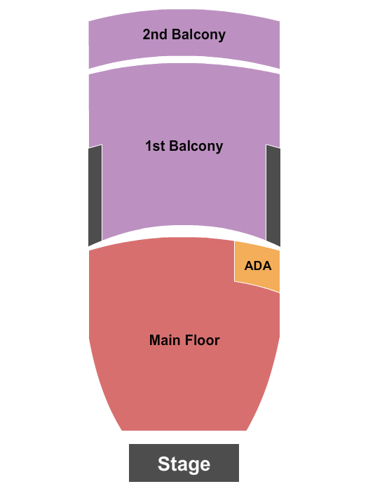 Moore Theatre - WA Seating Chart: GA Floor GA Balc 2