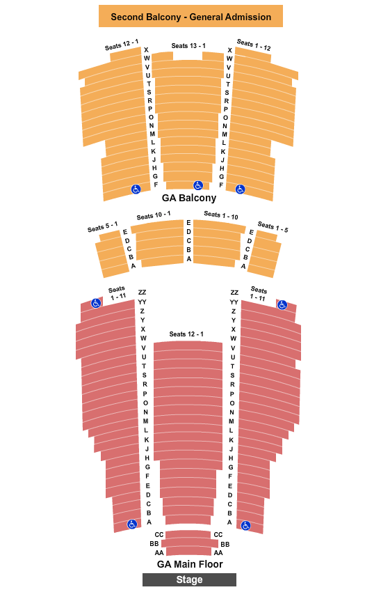 Moore Theatre Seating Chart