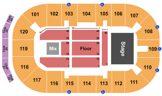 Temple Garden Centre Seating Chart: Endstage