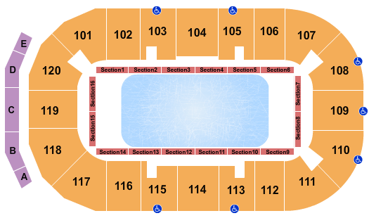 Moose Jaw Events Centre Seating Chart: Stars on Ice