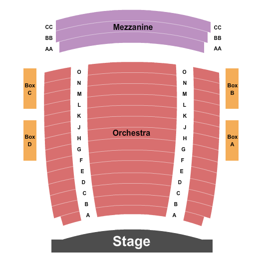 Moran Mainstage At Baker Theatre and Education Center Seating Chart: Endstage