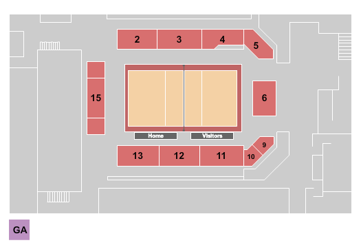 Morgan Family Arena Seating Chart: Volleyball