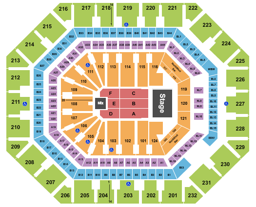 Mortgage Matchup Center Seating Chart: Andrea Bocelli