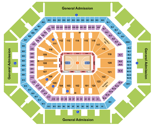 Mortgage Matchup Center Seating Chart: Basketball - Mercury