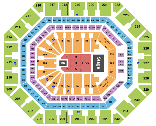 Mortgage Matchup Center Seating Chart: Daniel Caesar