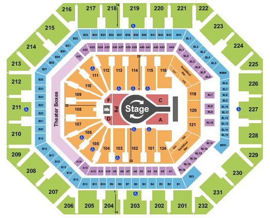 Mortgage Matchup Center Seating Chart: Kacey Musgraves