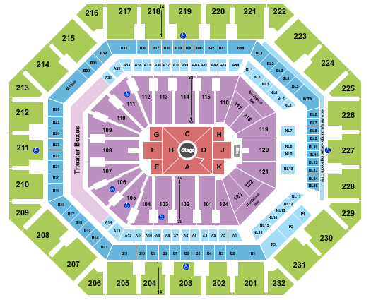 Mortgage Matchup Center Seating Chart: Nate Bargatze