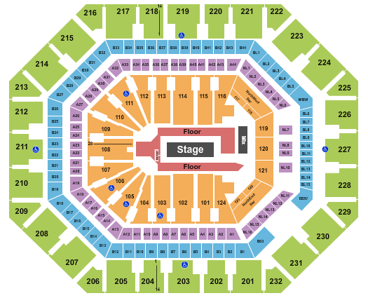 Mortgage Matchup Center Seating Chart: Rod Wave