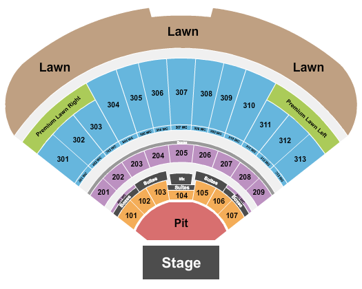 Morton Amphitheater Seating Chart: Endstage Large Pit